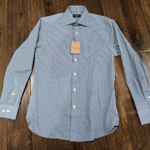 The Tie Bar Blue Gingham Dress Shirt